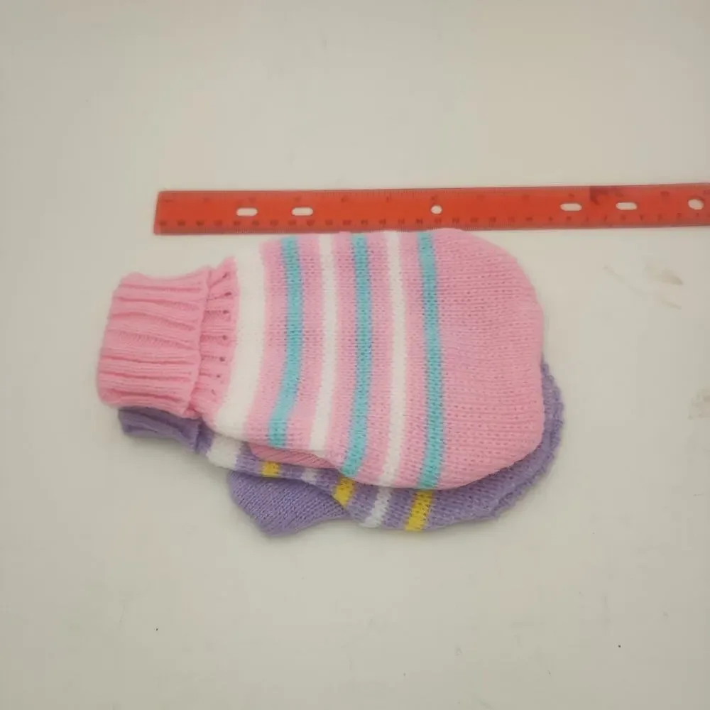 Dog Sweaters XS pink and purple with leg straps warm knit